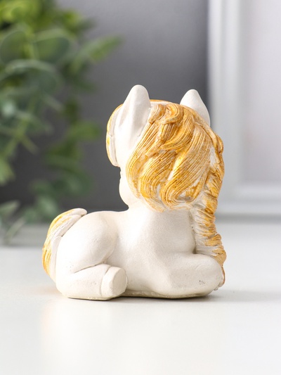 Фигурка «Пони с косой», 6.5×6×4 см, перламутр