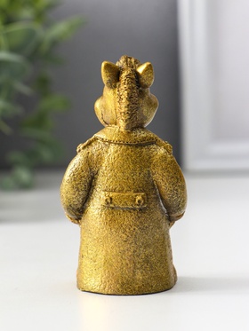 Фигурка «Конь в пальто малый» 9×5×4 см, золото