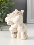 Фигурка «Мишка с лошадкой», 8.5×7×6 см, натуральный - Фото 4
