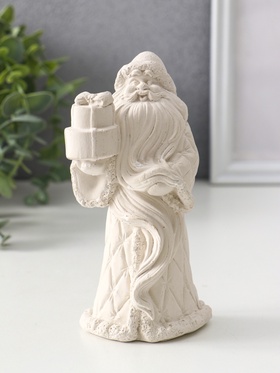 Фигурка гипс «Дед Мороз», 15×8×5.5 см, натуральный