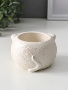 Подсвечник на 1 свечу «Кот», 6×9.5×10 см, перламутр - Фото 3