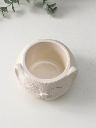 Подсвечник на 1 свечу «Кот», 6×9.5×10 см, перламутр