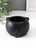 Подставка для мелочей «Кот», 6×9.5×10 см, чёрная 10903436 - фото 16948765
