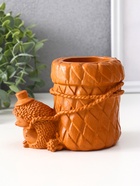 Карандашница сувенирная «Ёжик с корзиной», 9×8×12 см, красная глина - Фото 2