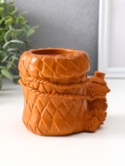 Карандашница сувенирная «Ёжик с корзиной», 9×8×12 см, красная глина - Фото 3