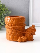 Карандашница сувенирная «Ёжик с корзиной», 9×8×12 см, красная глина - Фото 4