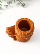 Карандашница сувенирная «Ёжик с корзиной», 9×8×12 см, красная глина - Фото 5