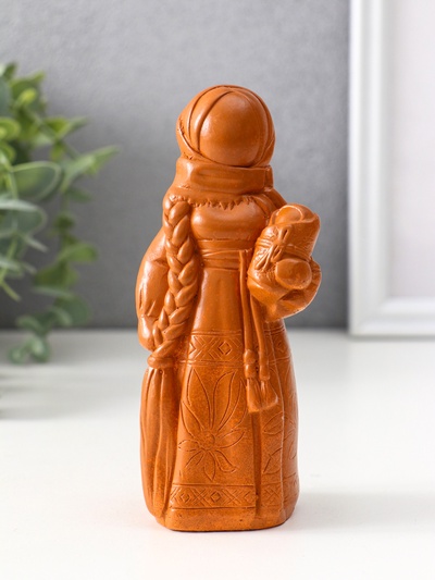 Фигурка - оберег «Берегиня мама», 14×6×5.5 см, красная глина