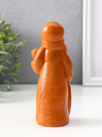 Фигурка - оберег «Берегиня мама», 14×6×5.5 см, красная глина
