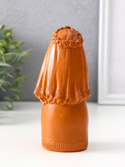Фигурка - оберег «Берегиня невеста», 14×6.5×7 см, красная глина