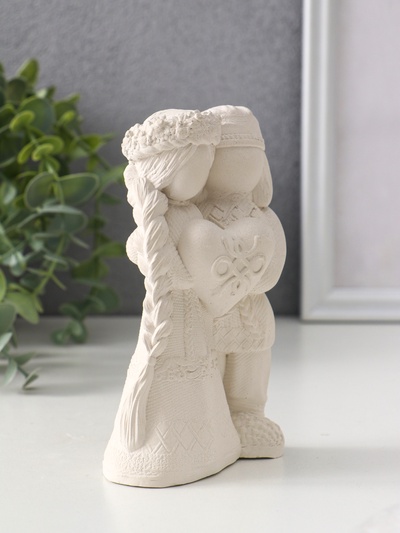 Фигурка «Оберег неразлучники», 14×8×5.5 см, натуральный