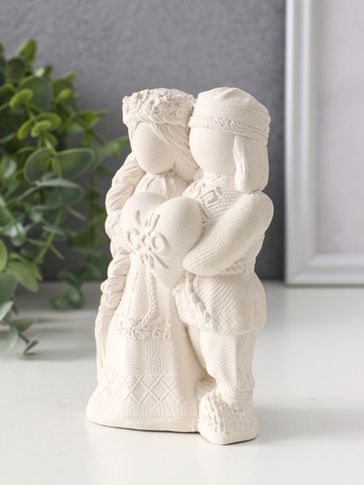 Фигурка «Оберег неразлучники», 14×8×5.5 см, натуральный