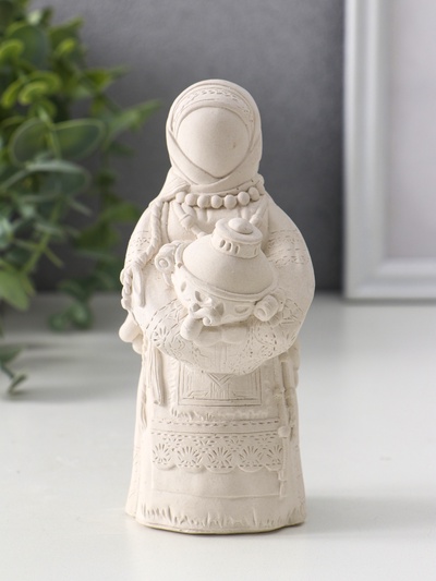 Фигурка - оберег «Берегиня Дуняша», гипс, 13×6×6 см, натуральный