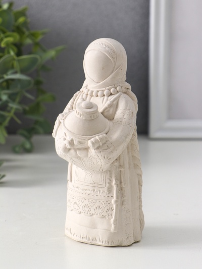 Фигурка - оберег «Берегиня Дуняша», гипс, 13×6×6 см, натуральный