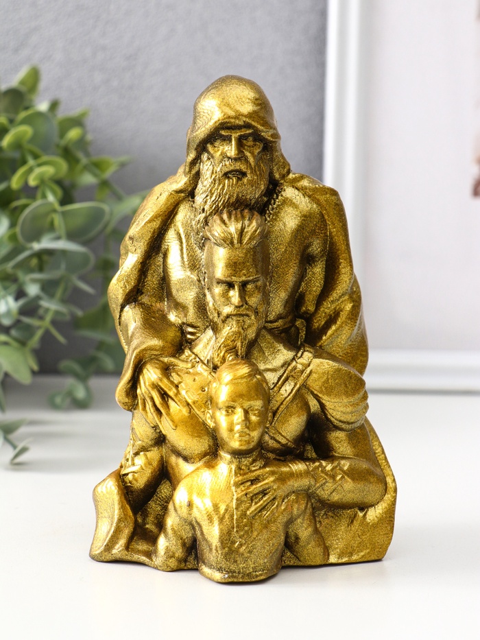 Фигурка - оберег «Опора рода», 15.5×9.5×8 см, золото - Фото 1