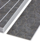 Стеновая панель ПВХ «Аврора золото», 2600×250 мм, цвет серый - Фото 5