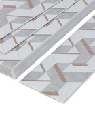 Стеновая панель ПВХ «Антарктида», 2600×250 мм, цвет серый - Фото 5