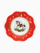 Тарелка плоская новогодняя «Игрушки», d=23 см, стекло - Фото 2