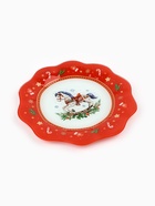 Тарелка плоская новогодняя «Игрушки», d=23 см, стекло - Фото 3