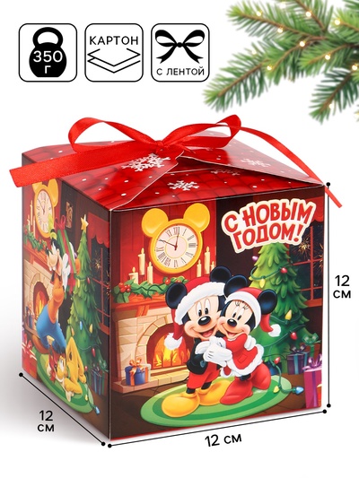 Коробка складная «Уютный Новый год », 12×12×12 см