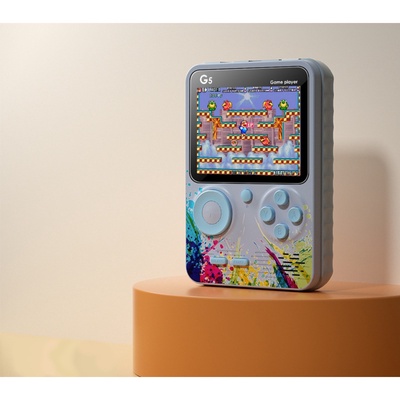 УЦЕНКА Игровая приставка G5, с геймпадом, AV кабель, 8 бит, 800 игр, серая