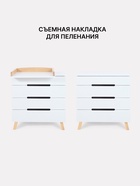 Комод пеленальный детский Indy PRO «Инди ПРО» 800/4, 83×43×85 см, 4 ящика, с органайзером, белый - Фото 11