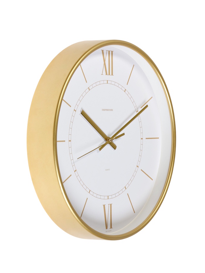 УЦЕНКА Часы настенные, серия: Интерьер «Эдит» d=30.5 см, золото - Фото 1
