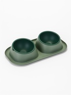 Миска для животных Дубль Мини  0,2 л , Soft-touch, изумруд - фото 52333404