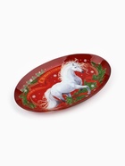 Блюдо новогоднее «С Новым годом», 24.5×15×2 см, стекло - Фото 3