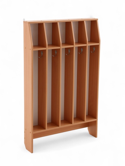 Шкаф напольный для полотенец, 5 мест, цвет бук бавария светлый