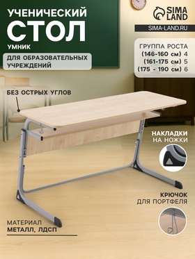 {{productViewItem.photos[photoViewList.activeNavIndex].Alt || productViewItem.photos[photoViewList.activeNavIndex].Description || 'Стол ученический регулируемый группа 4-6 Умник, Клен Танзау/Серый'}}