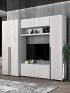 Гостиная «Норден», 2450×530×2000 мм, цвет дуб крафт белый - Фото 1