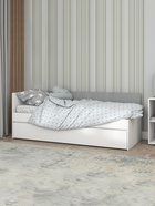 Кровать «Юпитер», 2 спальных места, 2042×837×790 мм, цвет белый/бетонный камень - Фото 1