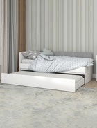 Кровать «Юпитер», 2 спальных места, 2042×837×790 мм, цвет белый/бетонный камень - Фото 2