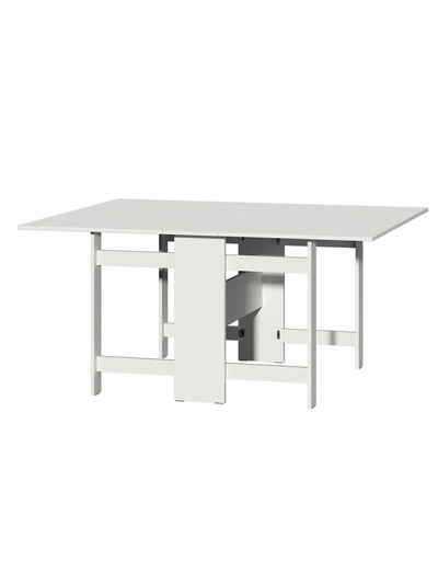 Стол – книжка «Лидер», 290(1600)×800×740 мм, цвет белый шагрень