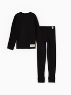 Термобельё детское (лонгслив, брюки) MINAKU, чёрное, рост 110 см - Фото 5