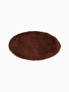 Ковер с ворсом «Этель», d=80 см, коричневый - Фото 3