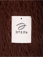 Ковер с ворсом «Этель», d=80 см, коричневый - Фото 6