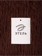 Ковер с ворсом «Этель», d=120 см, коричневый - Фото 6