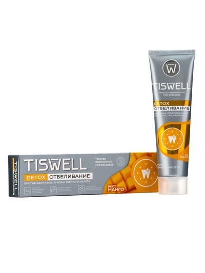 Зубная паста энзимная, отбеливающая с каолином, со вкусом манго, 110 г