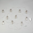 УЦЕНКА НИТЬ ROSA. 3 м, с насад. “Лампочки звездочки” 8 см, IP20, Н.С. LED-80-220V, 8 режимов, БЕЛЫЙ - Фото 3