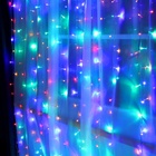 УЦЕНКА Гирлянда «Занавес» 2×3 м, IP20, прозрачная нить, 720 LED, свечение мульти, 8 режимов, 220 В - Фото 4