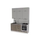 Кухонный гарнитур прямой «Парма макси», 1800 мм, цвет белый/шиншилла серая/джарра - Фото 3