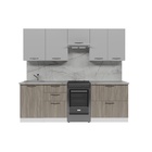 Кухонный гарнитур прямой «Парма мега», 2300 мм, цвет белый/шиншилла серая/джарра - Фото 4