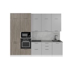 Кухонный гарнитур прямой «Парма экстра», 3000 мм, цвет белый/шиншилла серая/джарра - Фото 4