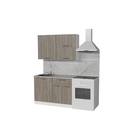 Кухонный гарнитур прямой «Фьюджи лайт 1», 1200 мм, цвет кашемир/джарра/белый - Фото 3