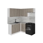 Кухонный гарнитур угловой «Фьюджи мега прайм», 1600×1700 мм, цвет кашемир/джарра/белый - Фото 3