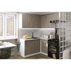 Кухонный гарнитур угловой «Фьюджи мега прайм», 1600×1700 мм, цвет кашемир/джарра/белый - Фото 1