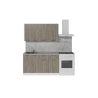 Кухонный гарнитур прямой «Фьюджи медиум», 1400 мм, цвет кашемир/джарра/белый - Фото 4