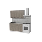 Кухонный гарнитур прямой «Фьюджи медиум», 1400 мм, цвет кашемир/джарра/белый - Фото 3